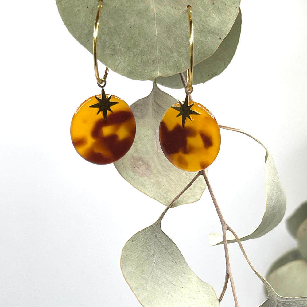 Boucles d'oreilles en acier inoxydable Flamboyante - Éternel éclat
