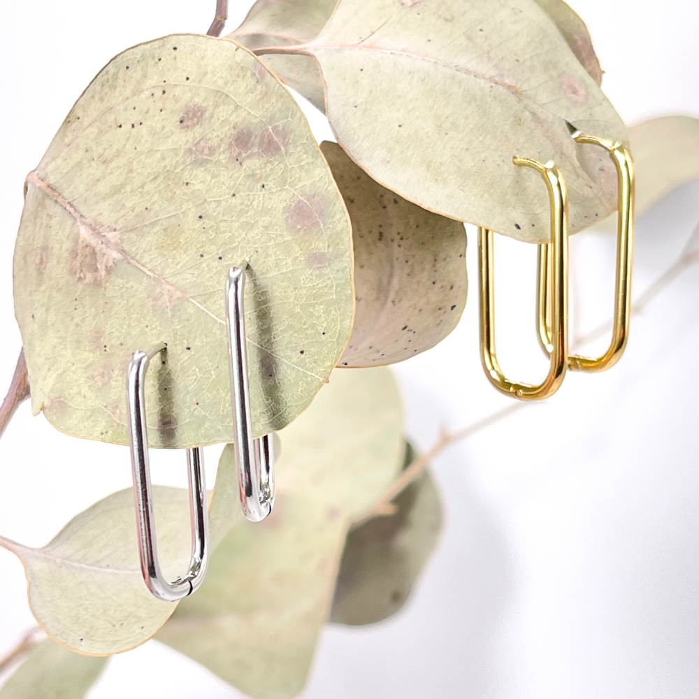 Boucles d'oreilles en acier inoxydable Astucieuse - Éternel éclat