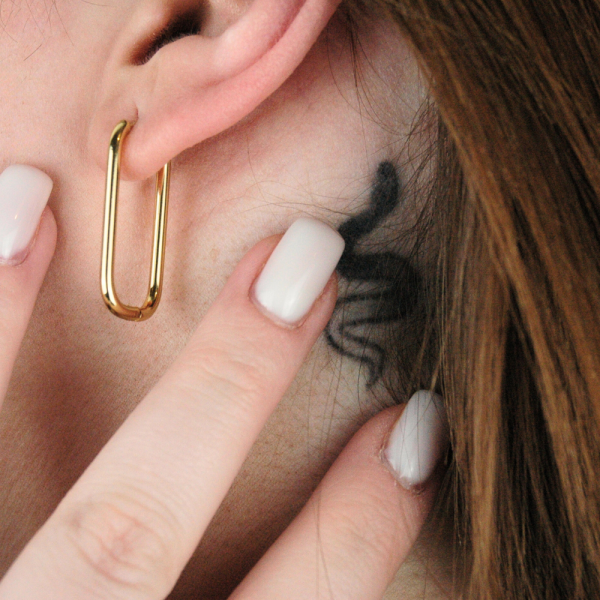 Boucles d'oreilles en acier inoxydable Astucieuse - Éternel éclat