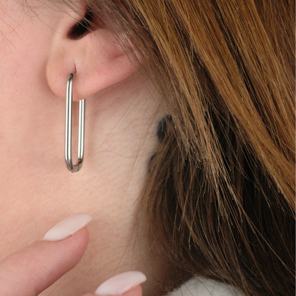 Boucles d'oreilles en acier inoxydable Astucieuse - Éternel éclat