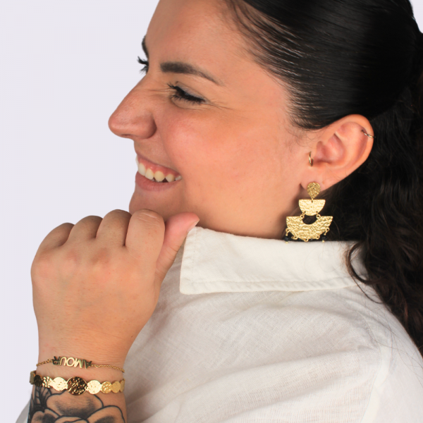 Boucles d'oreilles en acier inoxydable