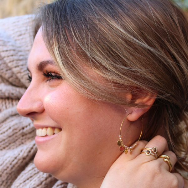 Boucles d'oreilles en acier inoxydable Inventive