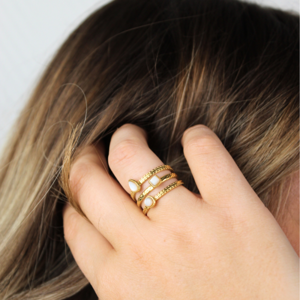 Bague en acier inoxydable Merveilleuse