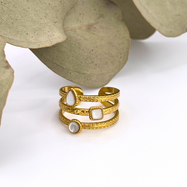 Bague en acier inoxydable Merveilleuse