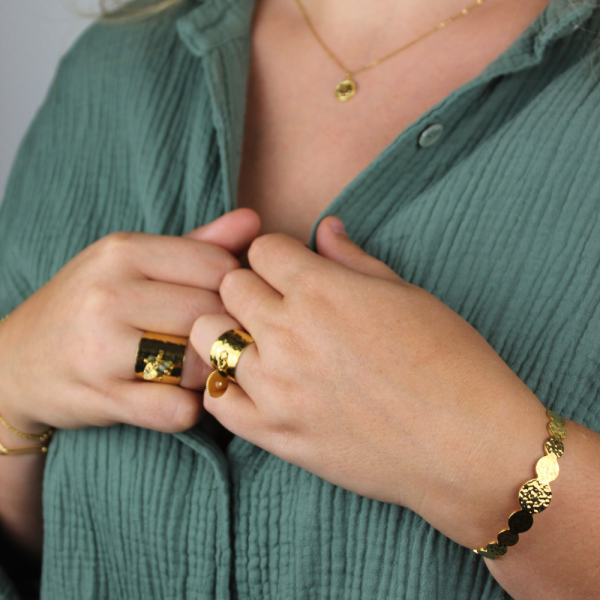 Bague en acier inoxydable Extravagante