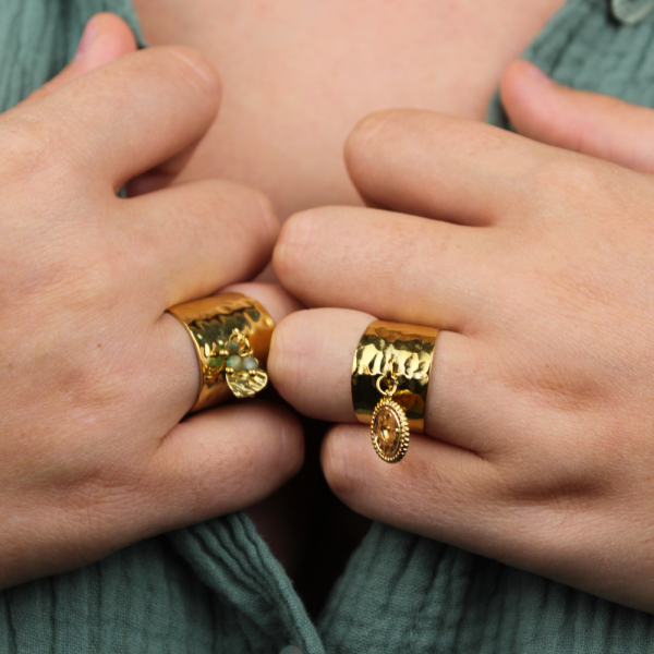 Bague en acier inoxydable Extravagante