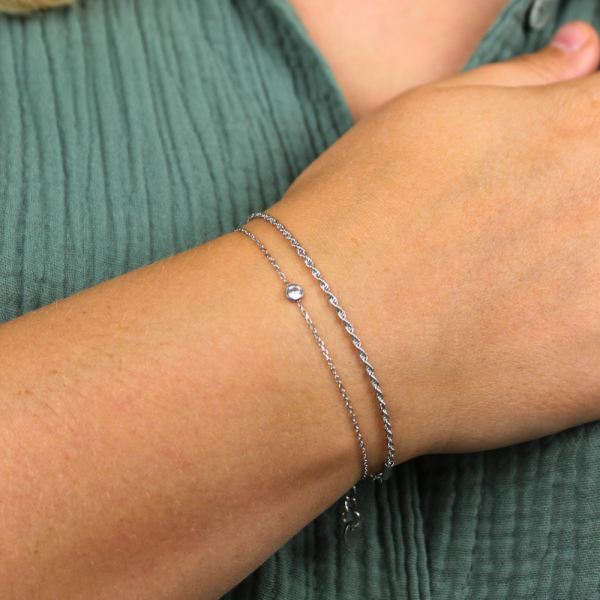 Bracelet en acier inoxydable Sensible