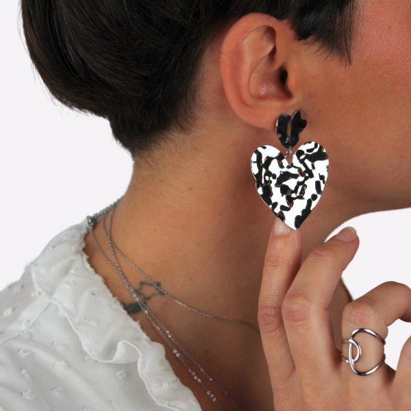 Boucles d'oreilles argentées