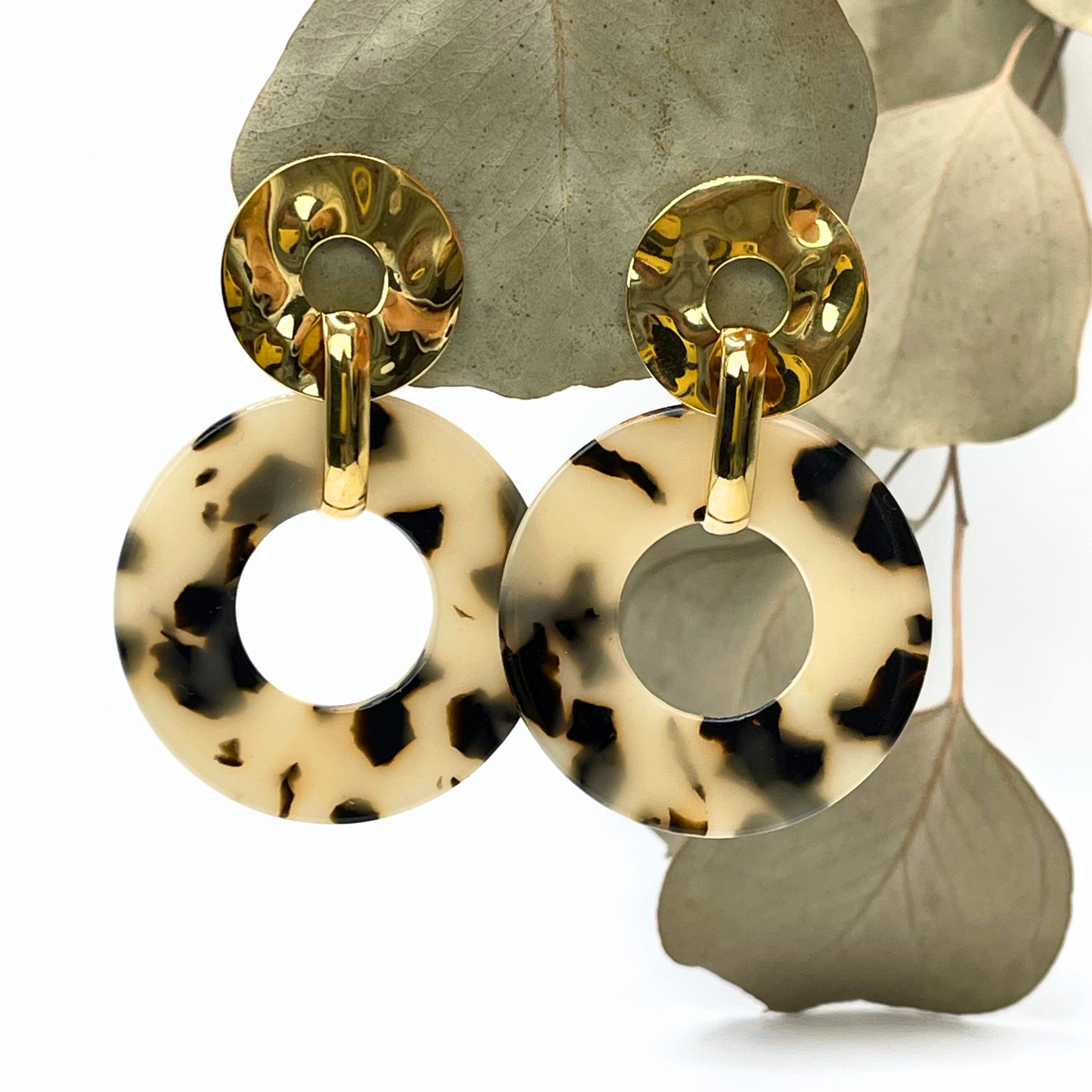 Boucles d'oreilles léopard Sauvage