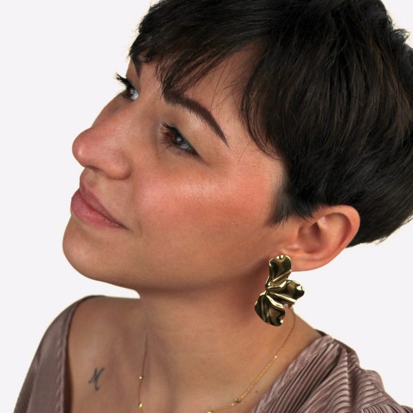 Boucles d'oreilles dorées Passionnante