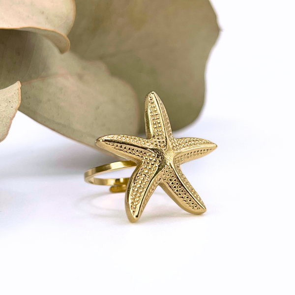 Bague étoile de mer Salée