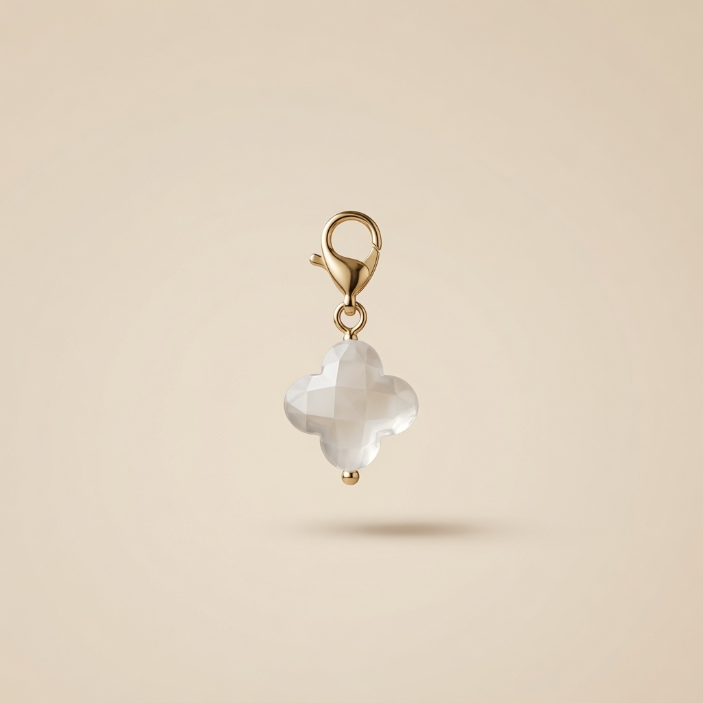 Charm - pierre naturelle fleur – Image 2