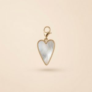 Charm – coeur en nacre