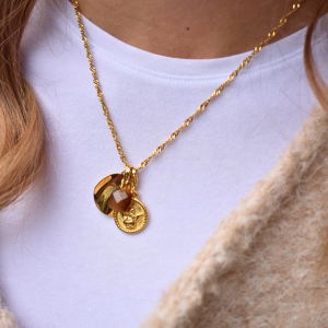 Charm – pendentif rond gondolé