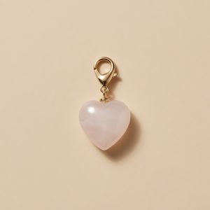 Charm – pierre naturelle coeur rose