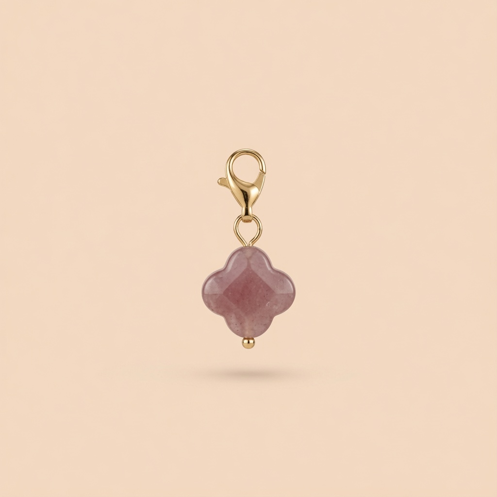 Charm - pierre naturelle fleur – Image 4